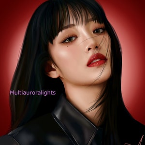 Minnie, de (G) I-dle, affiche imprimée fanart k-pop originale de (G) I-dle