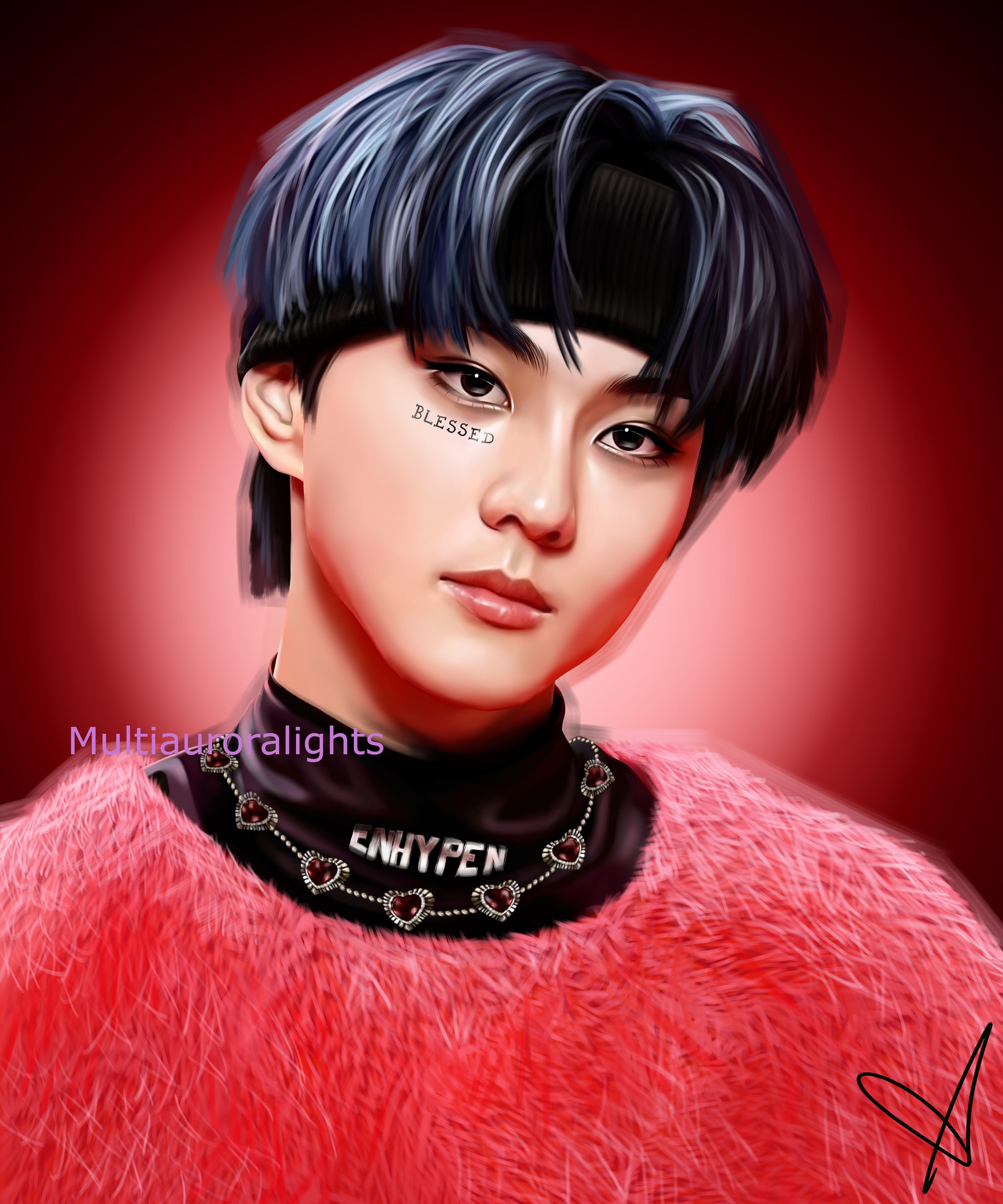 Yang Jungwon, From Enhypen Original K-pop Fanart Print Poster - Etsy