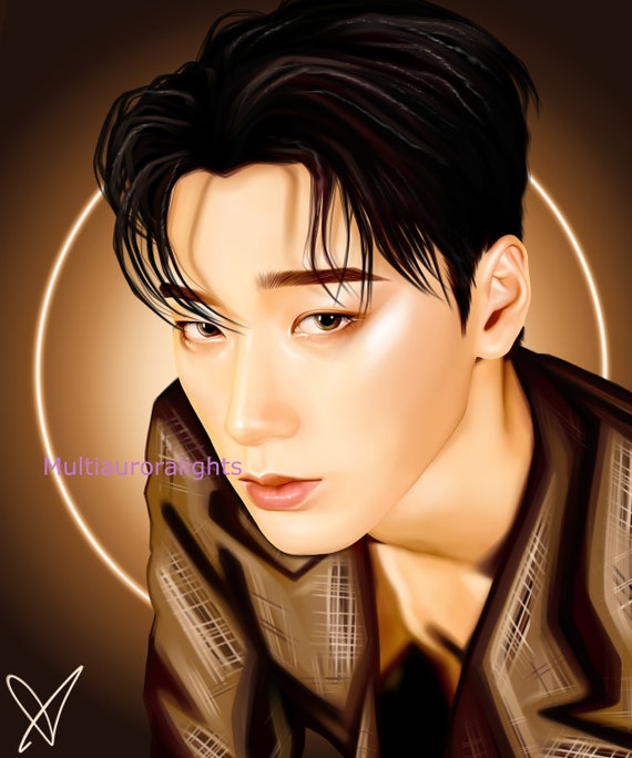 San, From Ateez Original K-pop Fanart Print Poster - Etsy