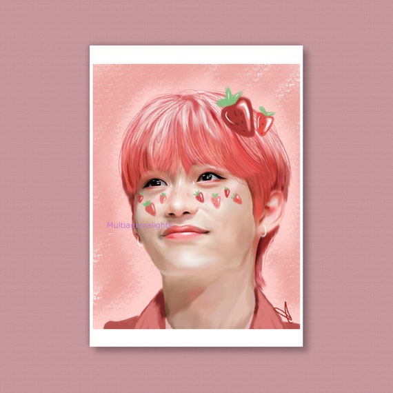 Stray Kidsのフィリックス、オリジナルKポップファンアート