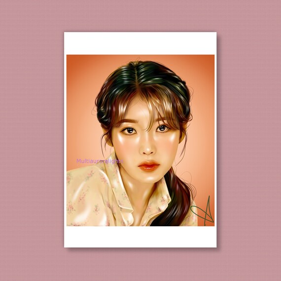 IU, Original K-pop Fanart Print Poster - Etsy