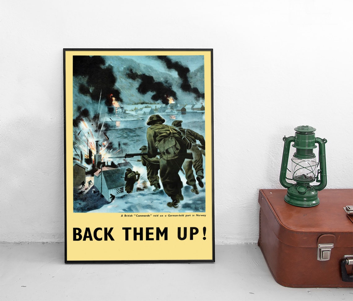 WWII Propaganda Poster: British Commandos in Norway Art Print - Etsy