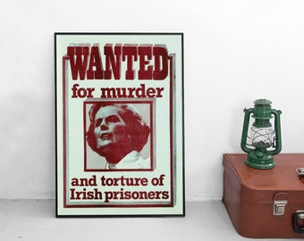 Wahlplakat Labour Party Anti Thatcher Plakat Poster Kunstdruck Vintage