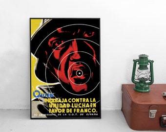Spanish Civil War Poster Reproduction – 'Books Are Weapons Against Fascism!' – 20x28 Inches