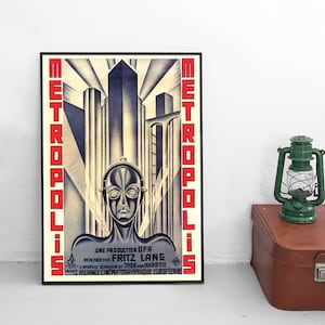 Poster gigante del film Metropolis di Fritz Lang Film Poster Decorazioni per la casa Stampa d'arte vintage