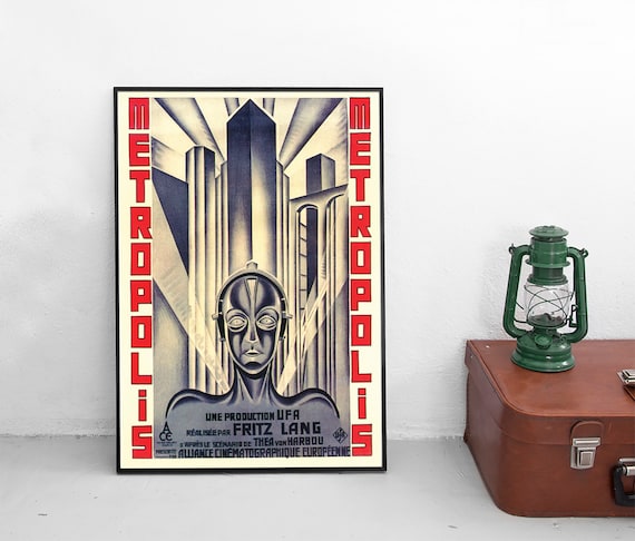 フリッツ・ラング監督の映画ポスター「メトロポリス」（1927年、ドイツ