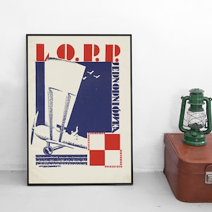 Poster Polen LOPP Organisation für Luftverteidigung Polnische Luftwaffe Silotz Powietrzne Zwischenkriegszeit Patritismus 2
