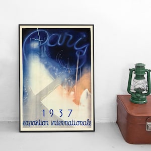 Poster World&#39;s fair Paris, France 1937 Print home decor Wall Art vintage Wall Print World Exhibition