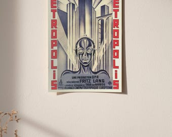 フリッツ・ラング監督の映画ポスター「メトロポリス」（1927年、ドイツ