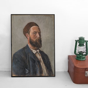 Poster Theodor Kittelsen: &quot;Self Portrait&quot;