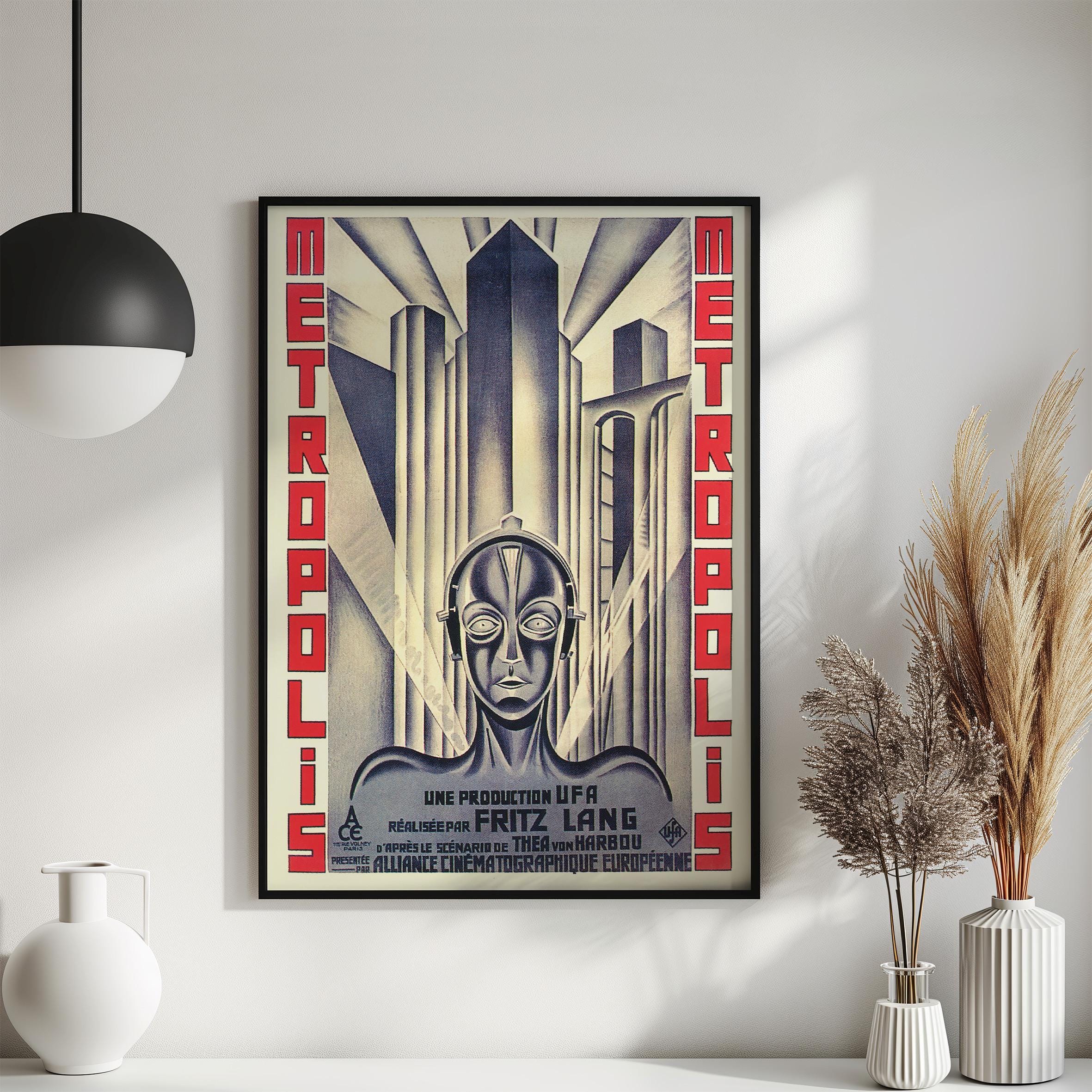 フリッツ・ラング監督の映画ポスター「メトロポリス」（1927年、ドイツ