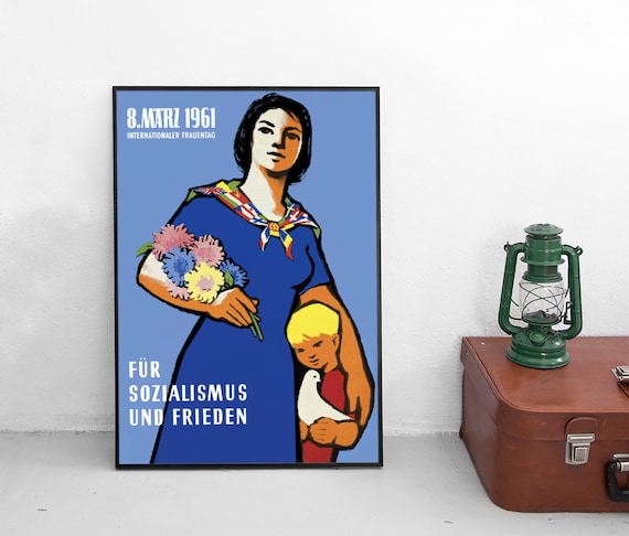 Eastern German DDR Propaganda Poster 