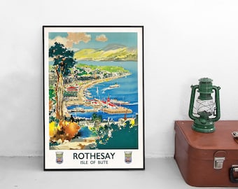 Travel Poster Scotland "Rothesay" Isle of Bute