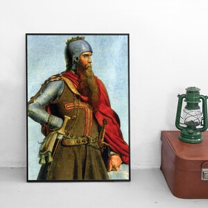Imperial German Painting (poster print) Frederick I, Holy Roman Emperor Barbarossa Art Wall Print Home Decor Friedrich der Große