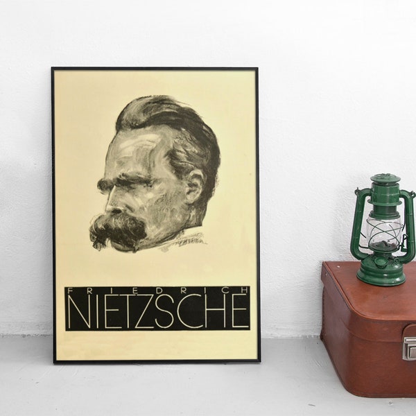 Plakat Friedrich Nietzsche Poster Plakat Kunstdruck Nihilismus Philosophie