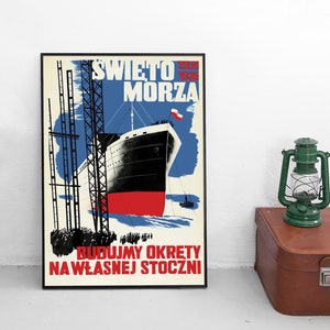 1935 Polish Poster: &quot;Let&#39;s build our own shipyard&quot;