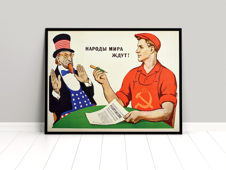 Soviet Propaganda Poster 