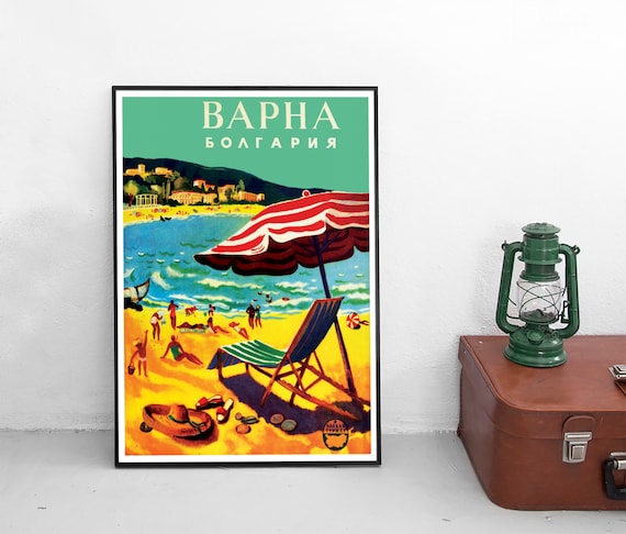 Travel Poster Bulgaria Varna / Gold Coast / Black Sea / Beach / Home Decor Wall  Art Vintage Wall Print Birthday Gift Idea - Etsy Sweden