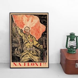 Poland: Propaganda Polish-Soviet war 1920s "To the front!"