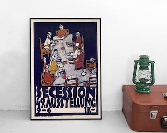 Egon Schiele Secession Exhibition Art Print - Fine Art
