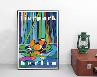 Poster "Zoo Berlin with duck"