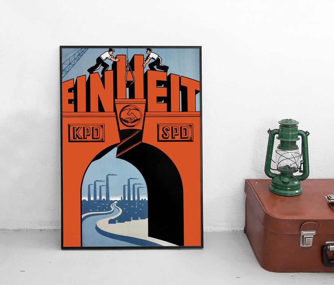 東ドイツのプロパガンダポスター「SED社会主義統一党」 - Etsy 日本