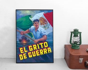 Reprint of a WWII US/Mexican Propaganda Poster Let's Fight for
