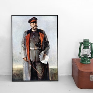 Imperial German WWI Painting (poster print) Field Marshal Paul von Hindenburg World War Propaganda War Art Wall Print Home Decor