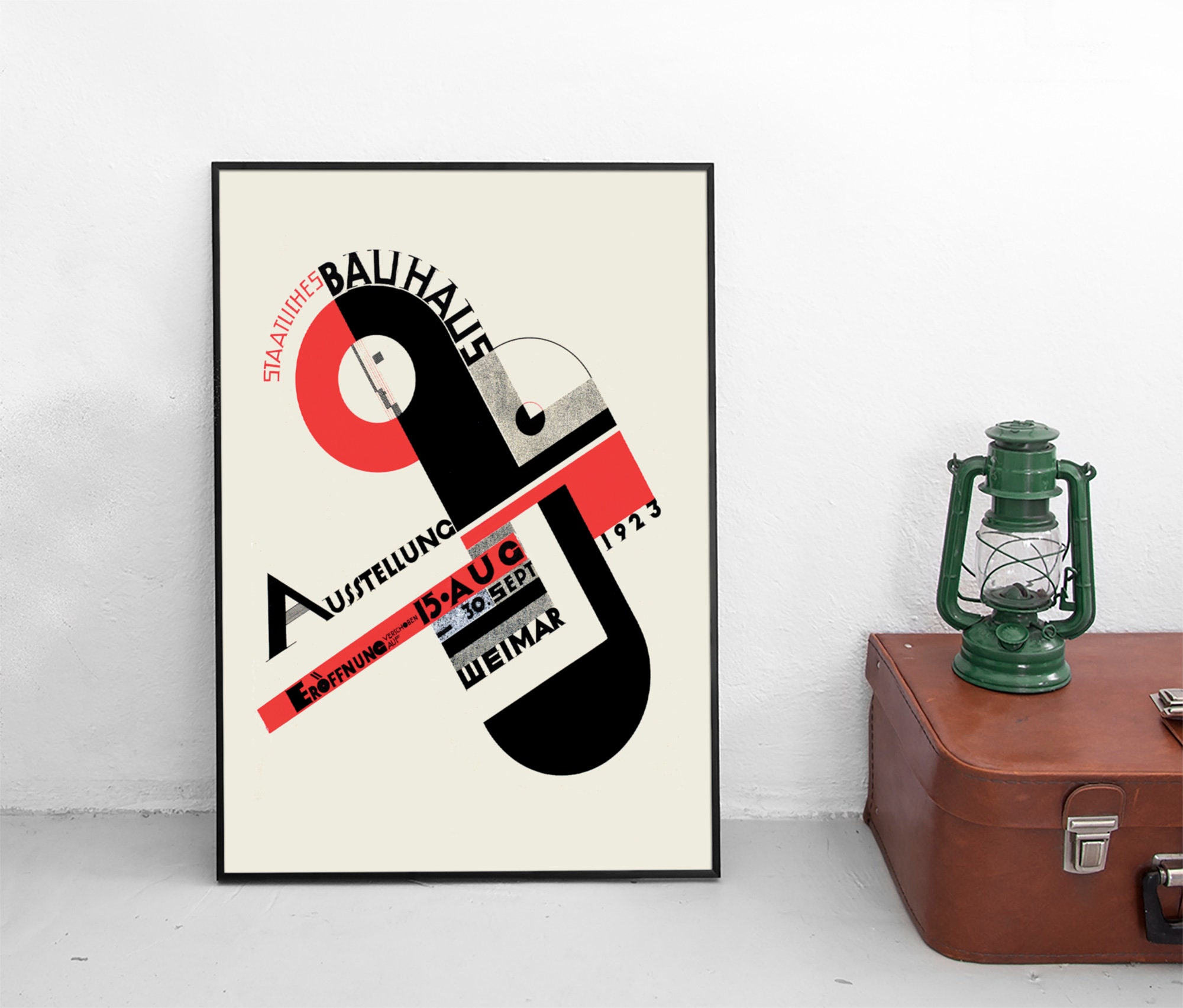 Poster Bauhaus Design Exhibition 1923 Germany Weimar Advertisement