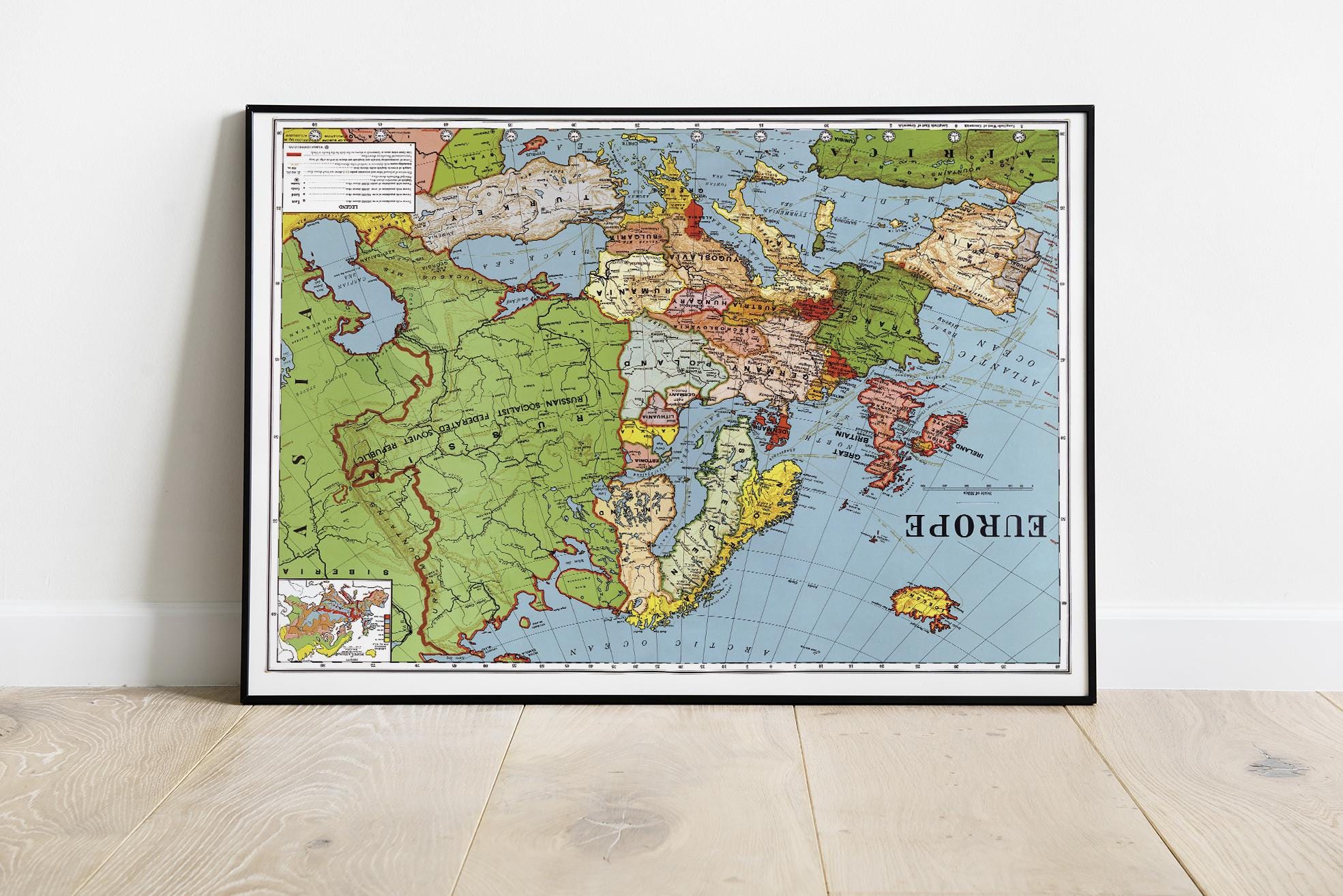 1920s world map - Etsy 日本