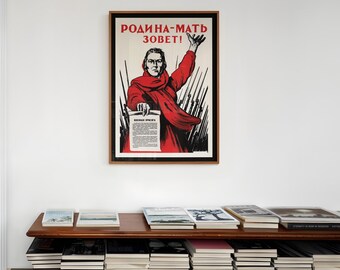 Red Army Recruitment Poster: the Motherland is Calling You! - Etsy