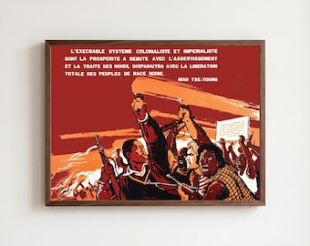 Anti-imperialist Poster "Colonialism Began with Slavery—It Will End with Black Liberation"