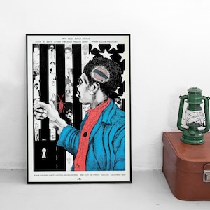 1970s  Poster Black Panther - Where is our Freedom?- Decolonisation Art Wall Print Defund Propaganda