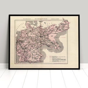 Map Germany in borders of 1937 /  Poster / Patriotism / Art Wall Print  Deutsches Reich / German Empire