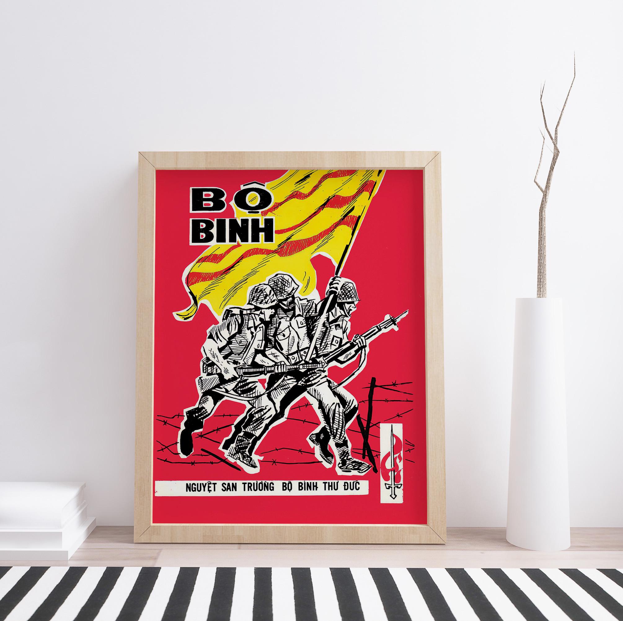南ベトナムのプロパガンダポスター：ベトナム戦争の印刷物 - Etsy 日本
