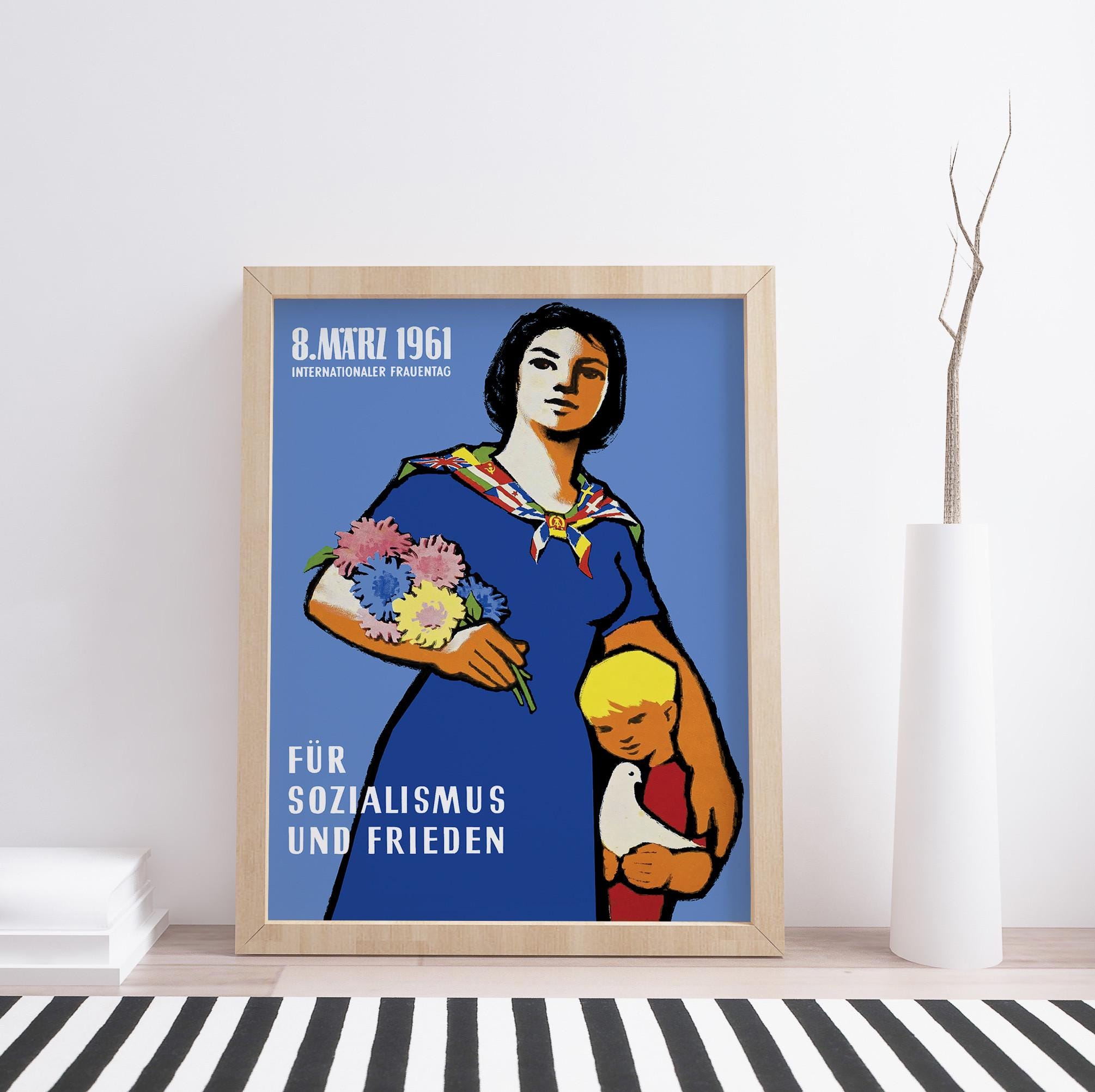 DDR POSTERS 東ドイツプロパガンダアート集 Reprint of an East German Poster relating to Socialism - Etsy 日本