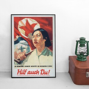 North korea propaganda poster - Etsy 日本