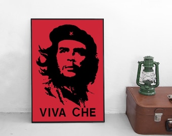 Che Guevara Poster: "Viva Che!" Portrait Print