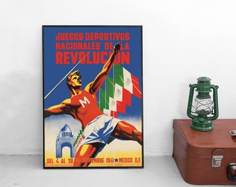 Reprint of a WWII US/Mexican Propaganda Poster Let's Fight for