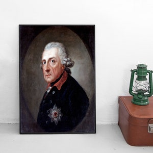 Imperial German Painting (poster print) Frederick the Great King of Prussia (Friedrich II) Art Wall Print Home Decor