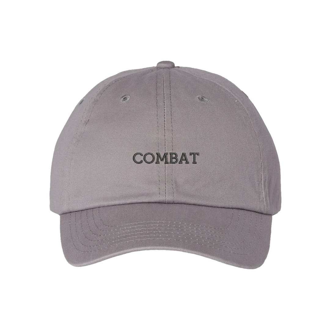 COMBAT, Adjustable Dad Hat, Embroidered Cap - Etsy