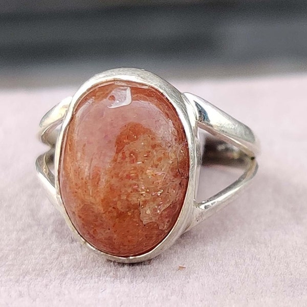Sunstone Ring, 925 Sterling Silver Ring, Promise Ring, Sunstone Silver Ring, Statement Ring, Handmade Ring, Promise Ring, Minimalist Ring