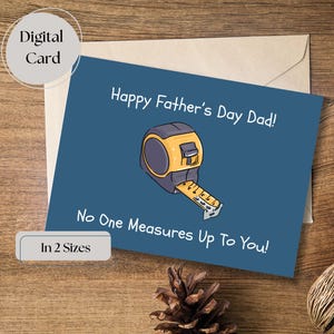 Fai ridere papà con questa divertente cartolina digitale per la festa del papà - stampabile a casa! Scarica in 2 formati A2 e A7 - Download immediato Stampa a casa