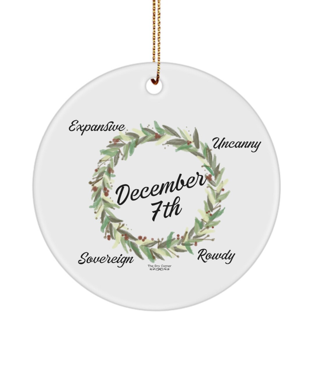 December 7th Birthday Horoscope Ornament Etsy