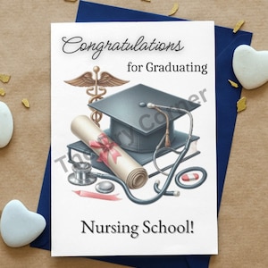 Herzlichen Glückwunsch zum Abschluss Nursing School Card