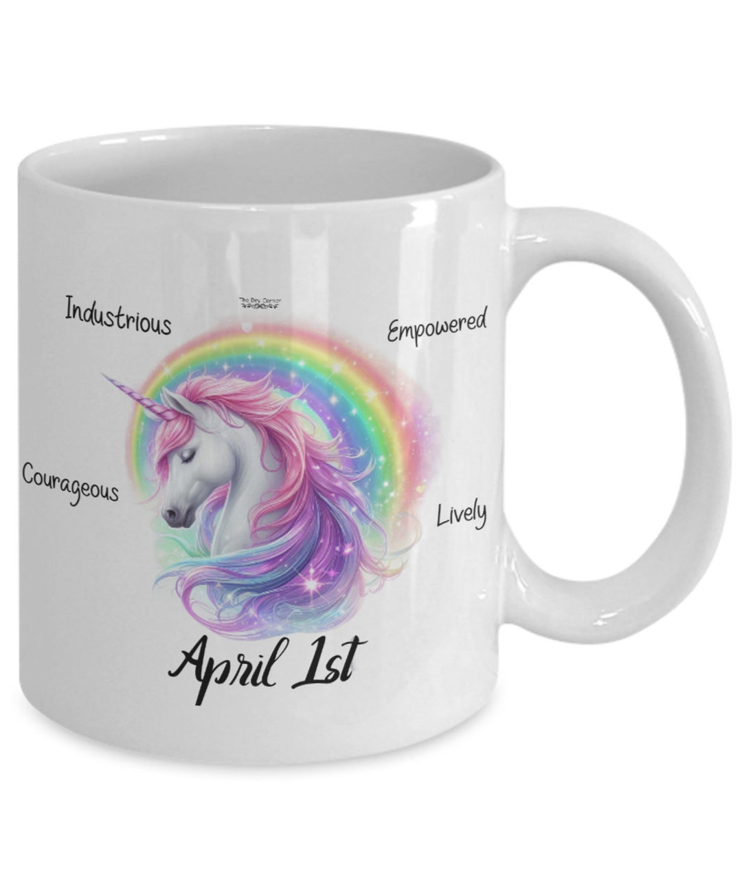 April 1st Birthday Horoscope Mug Etsy