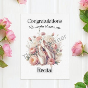 Ballet overweging Gefeliciteerd wenskaart