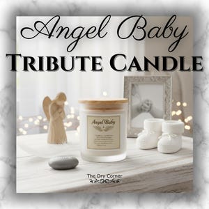 Angel Baby| Candle Frosted Glass | Infant Loss Memorial Gift| Miscarriage | Stillborn| Pregnancy Loss