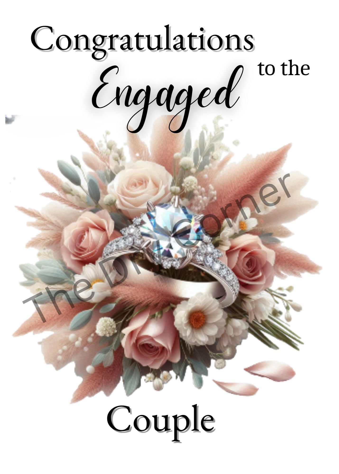 Congratulations to the Engaged Couple Card - Etsy