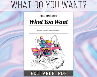 O que eu quero? — Diário digital para descobrir o que você quer na vida (PDF editável)